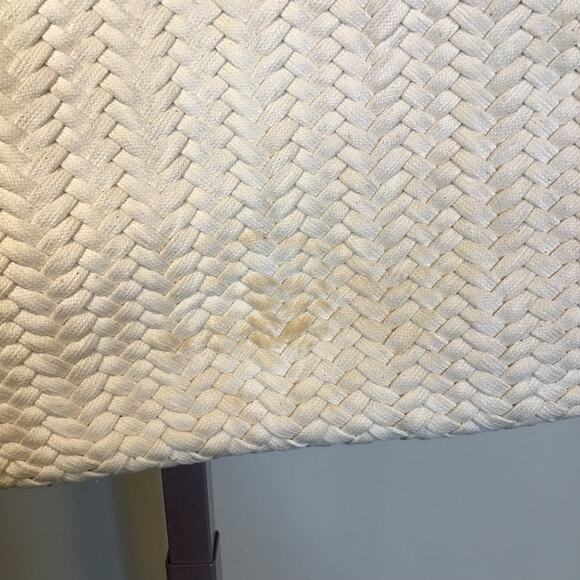 Banana Republic Handbag Woven Cotton Textile leather Handle hobo Bag (flaws) - Picture 9 of 10